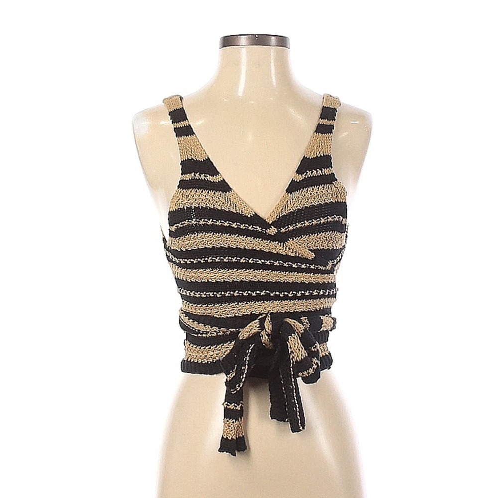 Zara wrap knit top